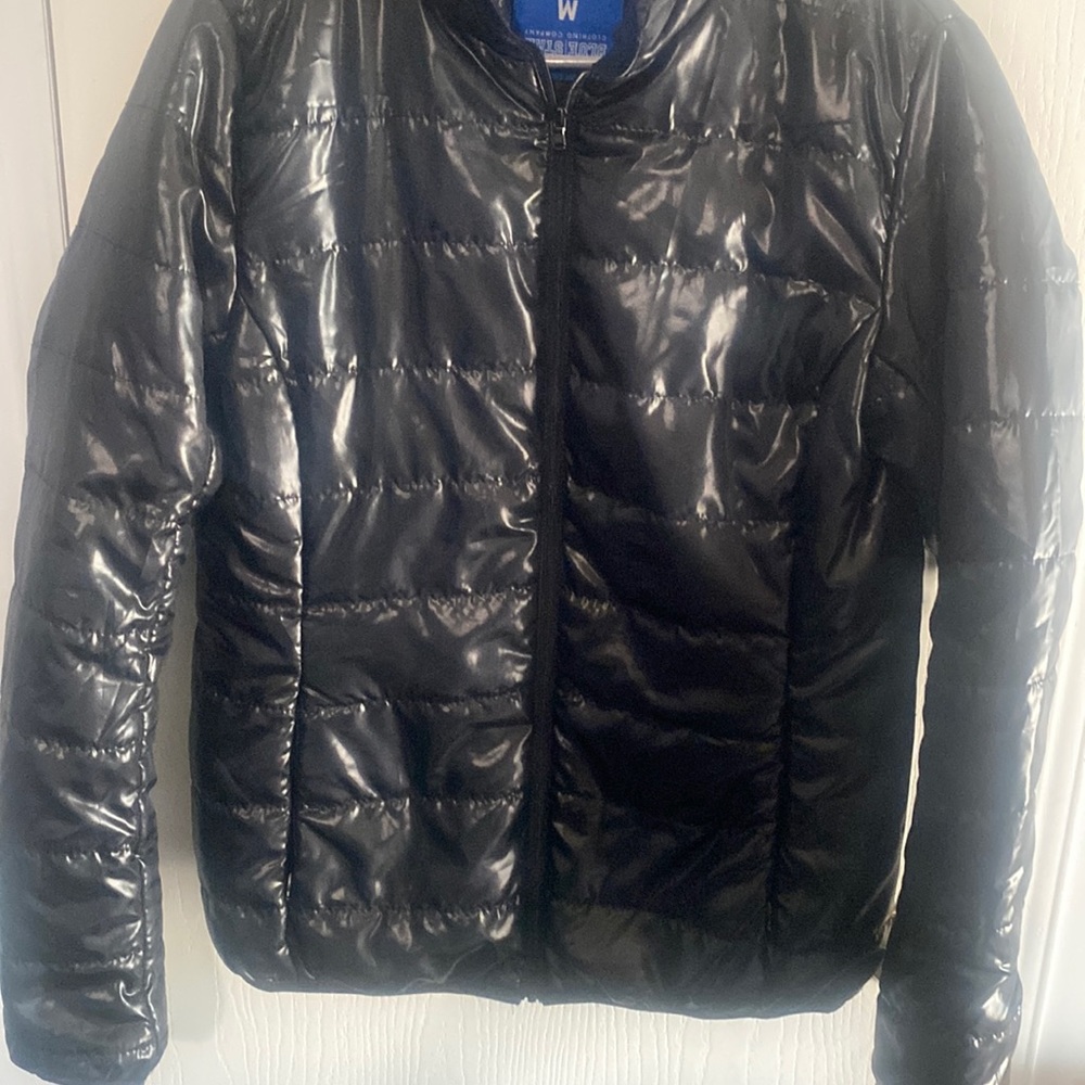 Black puffer jacket
